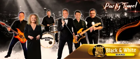 Musikgruppe-Black-and-White-Band